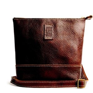 Luxurious NEW Portland Leather Festival Crossbody bag in Coldbrew!